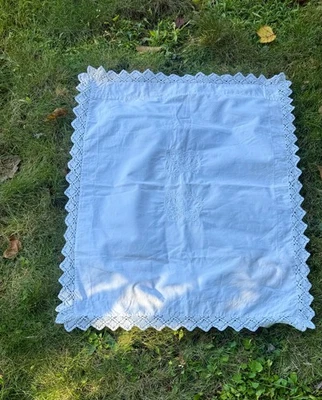 handmade large pillow case or sham embroiderd - Image 1 of 4