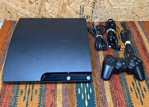 Sony PlayStation 3 PS3 CECH-2001A Console Slim 120 GB con controller OEM testata - Foto 1 di 8