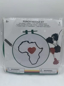 Punch Needle Embroidery Kit (6 in Green Hoop) YY - Picture 1 of 2