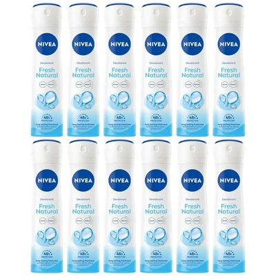 Nivea Fresh Natural 48 Hour Deodorant Spray, 5oz (150ml) (Pack of 12) - Image 1 of 4