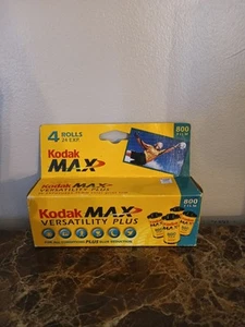 Kodak Max Versatility Plus 35mm 800 Film - 4 Rolls (24 EXP) Expired 06/2004 NOS - Picture 1 of 2