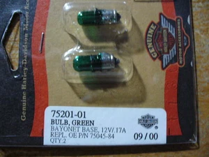 HARLEY GREEN LIGHT BULBS 1PR. 75201-01 - Picture 1 of 1