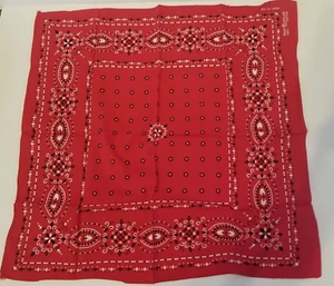 USA bandana Red white black handkerchief elephant Fast Color 100% cotton - Picture 1 of 5