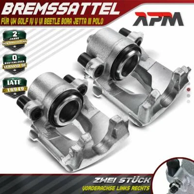 2x Bremssattel Vorne L + R für VW Golf 4 IV 5 V 6 VI Polo Beetle Bora Jetta 3 UP - Bild 1 von 4