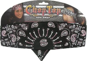Motorcycle Head Wrap Chop Top Skulls Bones New Pink and Black Biker Wrap - Picture 1 of 4