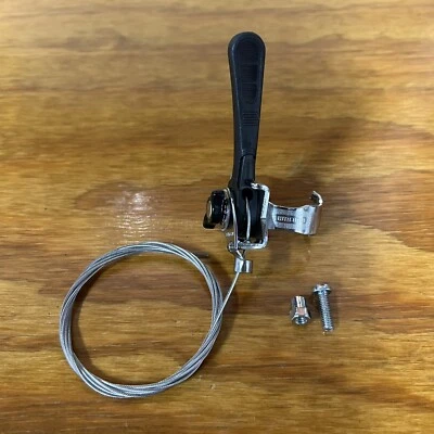 SHIMANO 5 SPEED FRICTION SHIFTER STEM MOUNT CLAMP ON BLACK VINTAGE NOS JAPAN - Image 1 of 4