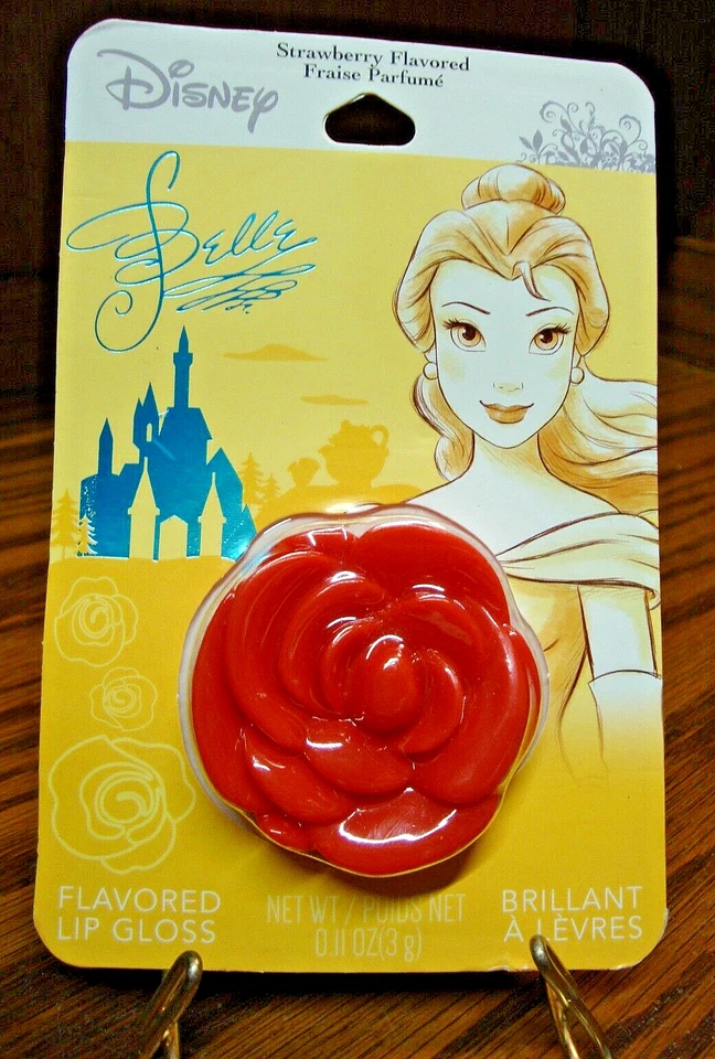 Disney Beauty & The Beast - Belle Movie Lip Gloss Compact Red Strawberry Flavor