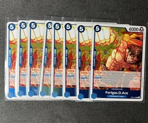 One Piece Card Game Portgas.D.Ace OP07-053 500 Years Into The Future X8 - Picture 1 of 2