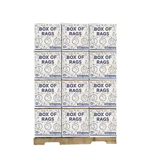 Premium White Knit T-Shirt Cleaning Cloths Rags 600 lbs. Pallet 60x10 lbs. Boxes - Picture 1 of 8