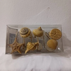 Ganchos para cortina de ducha de baño Seashell (#EBT-6670) - Imagen 1 de 1