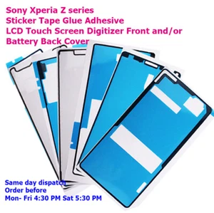 Sony Xperia Z Z1 Z2 Z3 Z4 Z3+ Z5 Compact Mini Front + Back Adhesive Sticker tape - Picture 1 of 2