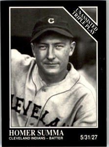 1991 CONLON COLLECTION TSN - #205 HOMER SUMMA CLEVELAND INDIANS