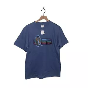 90s Vintage Anvil Shenandoah National Park VA Virginia Multicolor Graphic Blue - Picture 1 of 11