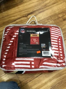 SAN FRANCISCO 49ERS blanket RASCHELTHROW Blanket 60" x 80 LOGO BRANDS - Picture 1 of 4