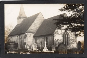 Postcard Northolt Church nr Uxbridge Middlesex early RP - Picture 1 of 2