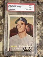 1957 Topps #286 Bobby Richardson ROOKIE PSA 3 VG NEW YORK YANKEES