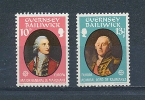 Guernsey 207-8 MNH, Military Leaders, 1980 - Picture 1 of 1