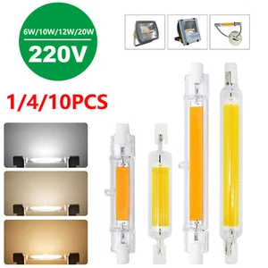 1-5X R7s LED COB Flood Light Bulbs 6W 10W 12W 20W Lamps 78mm 118mm 220V - Picture 1 of 14