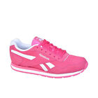 Reebok Royal Glide Lace Up Pink Suede Leather Womens Trainers AQ9171