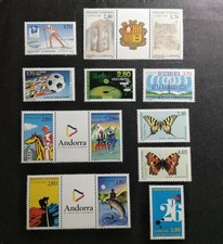 SELLOS ANDORRA FRANCESA MNH 1994 AÑO COMPLETO
