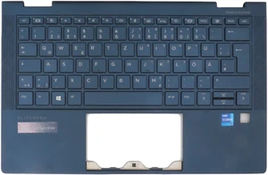ORIGINAL QWERTZ Palmrest mit Tastatur für HP ELITEBOOK DRAGONFLY LED - Bild 1 von 2
