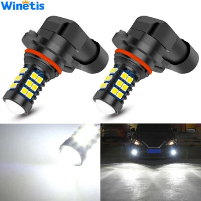 2X White 9006 HB4 High Power Bright LED Bulbs 3030 SMD Fog light Replacement HID - Image 1 of 4