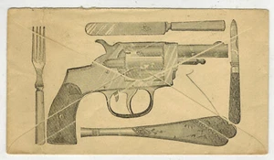1893 NY ALFORD & BERKELE CO FACTORY ILLUSTRATED ADV. INC GUN PISTOL REVOLVER - Picture 1 of 2