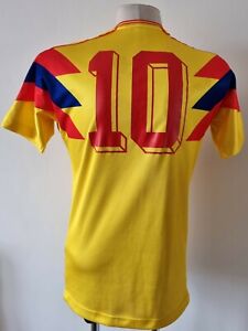 Colombia 1990 Home football reproduced Adidas shirt Carlos Valderrama size XS