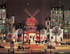 Michel Delacroix       "Moulin Rouge La Nuit"      Lithograph On Paper      Ba