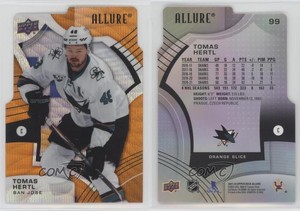 2021-22 Upper Deck Allure Orange Slice Tomas Hertl #99
