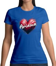 Love Heart Ariana - Womens T-Shirt - Song Singer Fan Love Grande Music