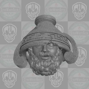 Dionysos v2 Greek Mythology Custom Head für 1:6 & 1:10 & 1:12 & 1:18 Figuren - Bild 1 von 1