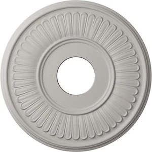 Ekena Millwork CM15BEUWF Berkshire Ceiling Medallion, 15 3/4"OD x 3 7/8"ID x ... - Picture 1 of 12
