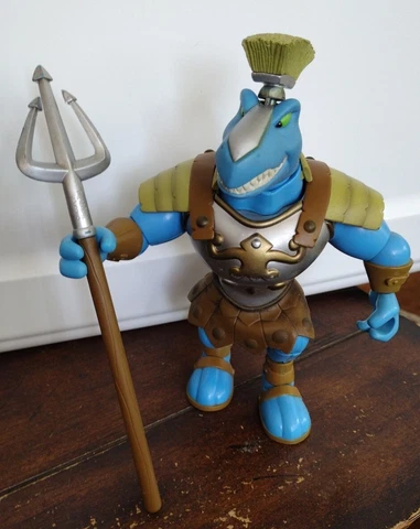 RARE 2004 Neopets GRARRL Legends of Neopia Figure Thinkaway +Trident Spear! Cover