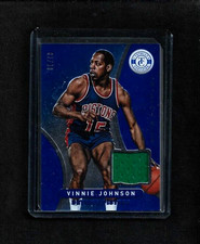 Vinnie Johnson 2012-13 Totally Certified TOTALLY BLUE Jersey Swatch #/99 Pistons