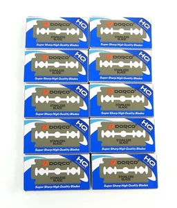 DORCO DOUBLE EDGE RAZOR BLADES 100 PIECES - Picture 1 of 3