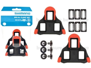 (SH10) Shimano Locking Cycling Road Cleat set fixed 0° Red Genuine - Picture 1 of 1