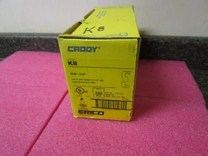 Qty (100) Erico Caddy K8 KON-CLIP 1/2" EMT Conduit to 1/4" & Smaller Rod - Picture 1 of 7