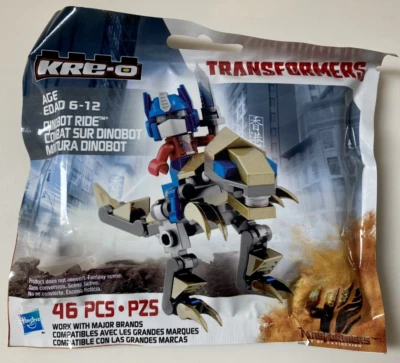 KRE-O Transformers Dinobot Ride Hasbro 46 Piezas Optimus Prime Grimlock Nuevo Sellado Foto 1 de 4
