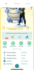 Pokémon Trade GO LvL 70~2447 Perfect~325M Stardust~RareShinyEvent~Clone~Armo Mew - Picture 1 of 17