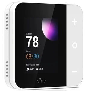 Vine Thermostat for Home with Touchscreen Color Display, WiFi Smart White  - Picture 1 of 6