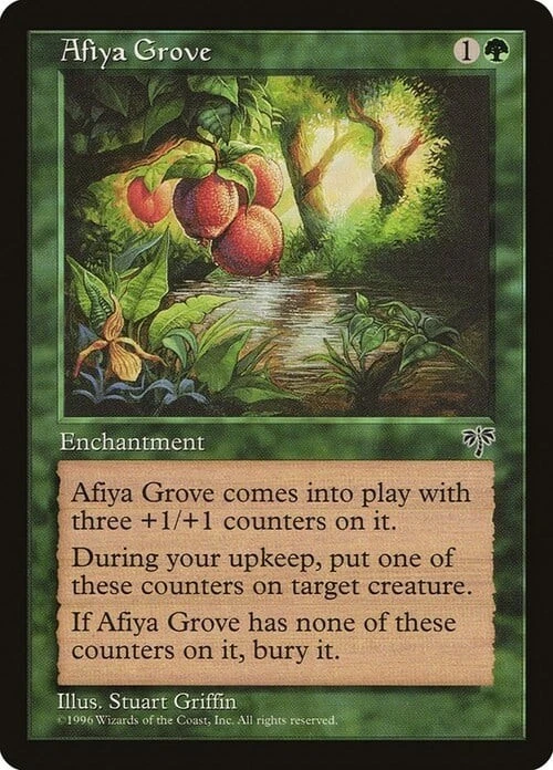 Magic The Gathering MTG AFIYA GROVE Mirage NM Near Mint - Image 1 of 1