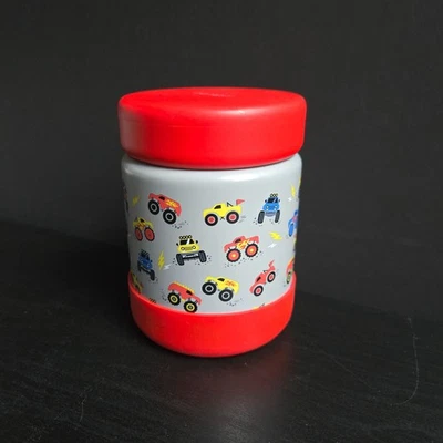 Детская изолированная банка для еды Bentgo из нержавеющей стали - грузовики - Изображение 1 из 4