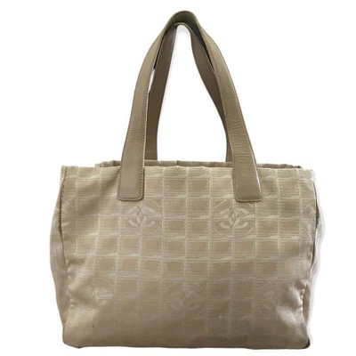 Chanel CC Signature Beige Travel Line Purse Tote - Image 1 of 4