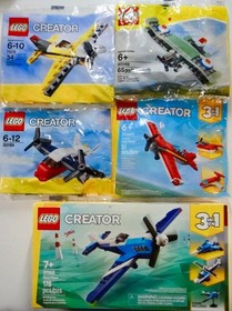 LEGO Creator: 30189 Transport Plane 40049 Sopwith Camel 7808 30669 31160 Race