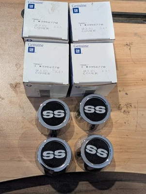 Оригинальные центральные колпаки колес NOS GM Chevrolet 1969 1970 Camaro Chevelle Nova SS  - Изображение 1 из 2