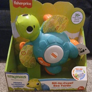 Fisher-Price Linkimals Sit-to-Crawl Sea Turtle – Light-Up Musical Crawling Toy - Picture 1 of 6