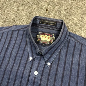 Vintage Ralph Lauren Pure Quality Chaps Men's L Button Down Shirt 90s USA Made - Picture 1 of 10