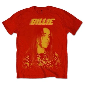 Official Billie Eilish T Shirt Racer Logo Jumbo new Unisex Red - Picture 1 of 3