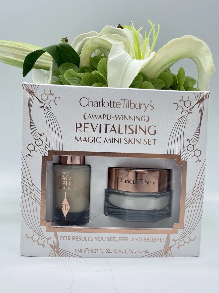 Charlotte Tilbury Magic Mini Skin Set Serum Elixir .27oz & Cream SPF 15 0.5oz - Image 1 of 1